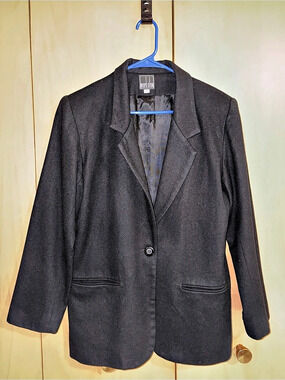 Mark Alan Women's Wool Blazer in Black Size 10